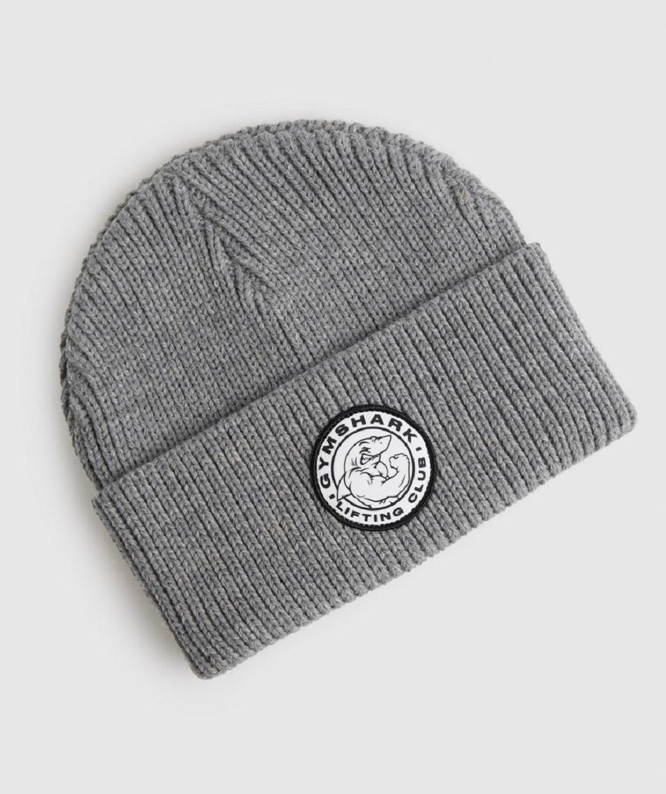 Sombreros Gymshark Legacy Deep Cuff Beanie Mujer Gris Claro | CO 3053GSO